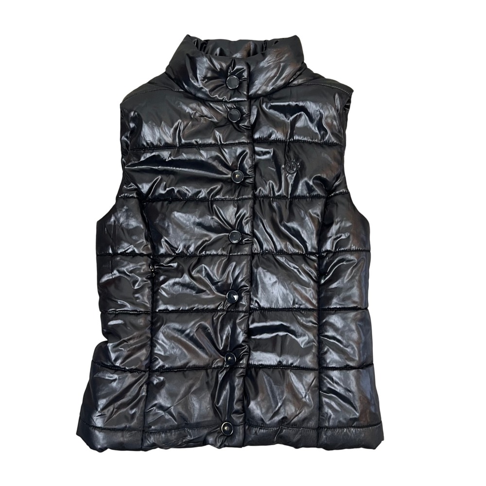 Converse One Star‎ Puffer Vest Black Quilted Full Zip XS